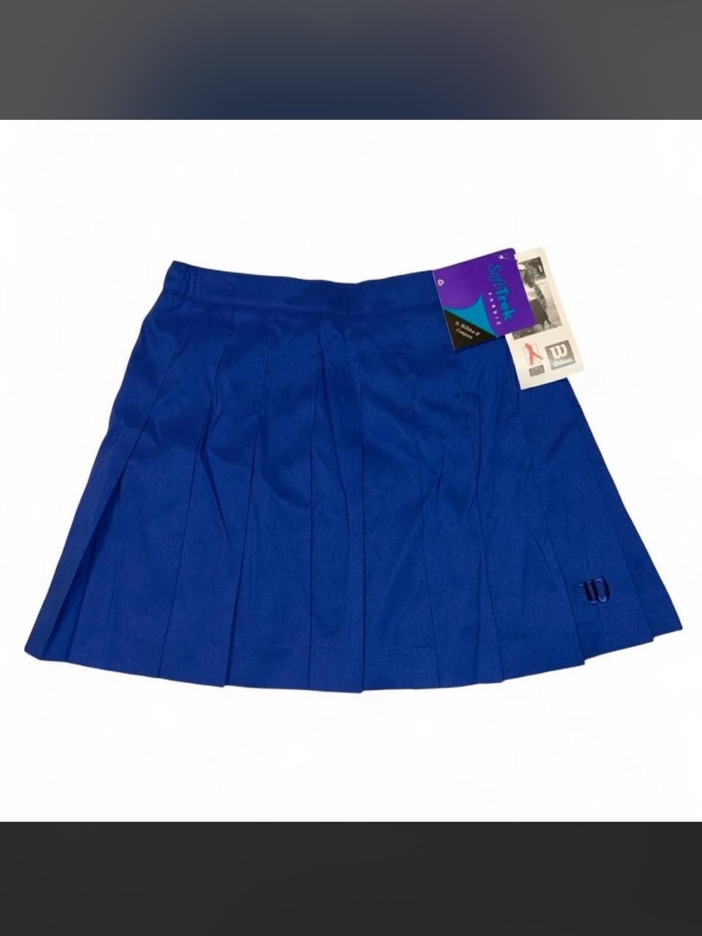 Vintage 90s NWT Wilson Royal blue pleated tennis skirt